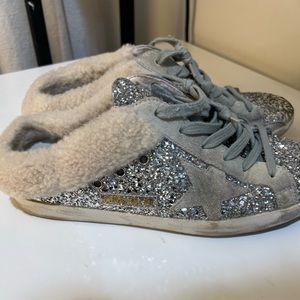 Golden Goose Sherpa glitter Superstar sz40